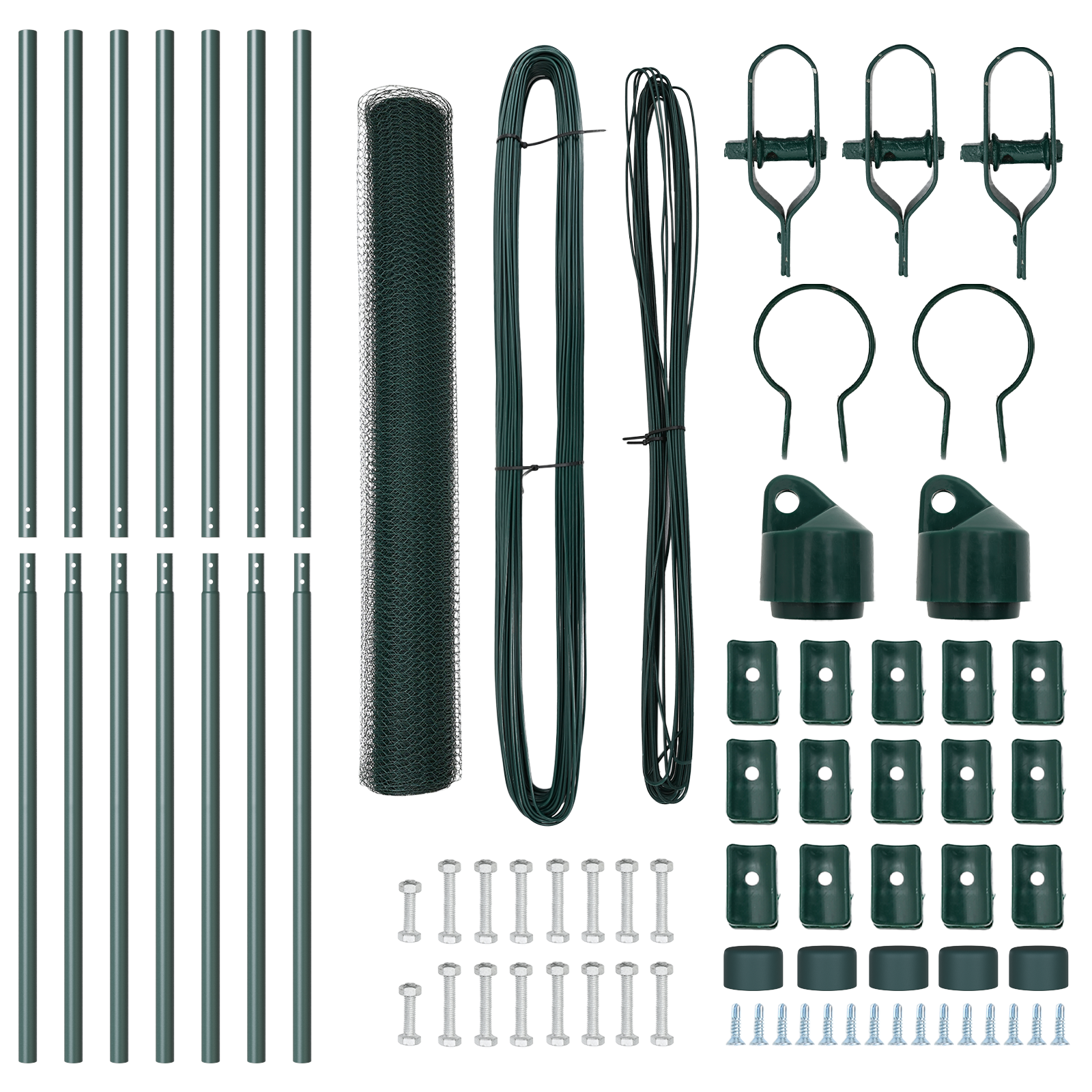 Recinzione Esagonale  Verde 1x10 m Acciaio
