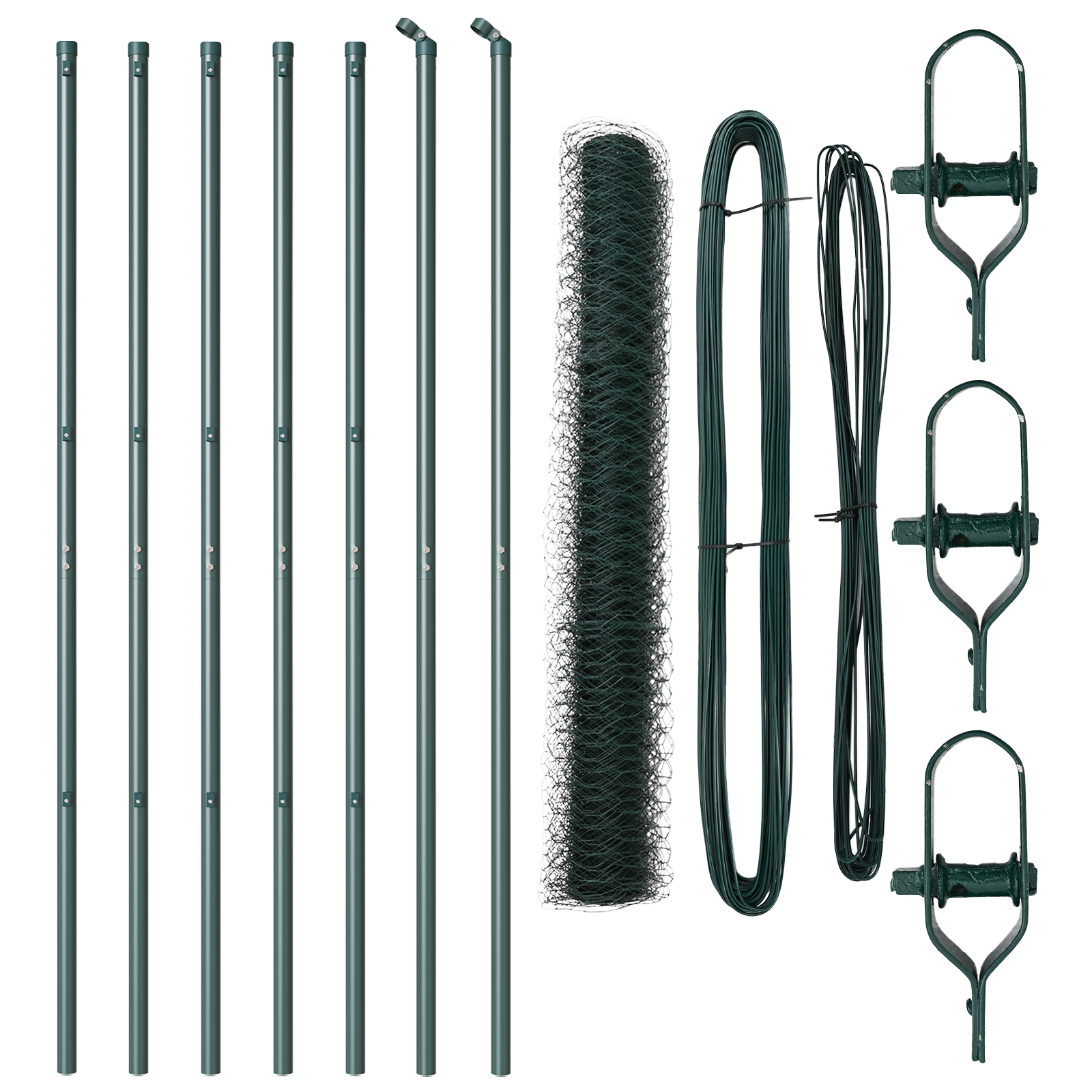 Recinzione Esagonale Verde 1x10 m Acciaio