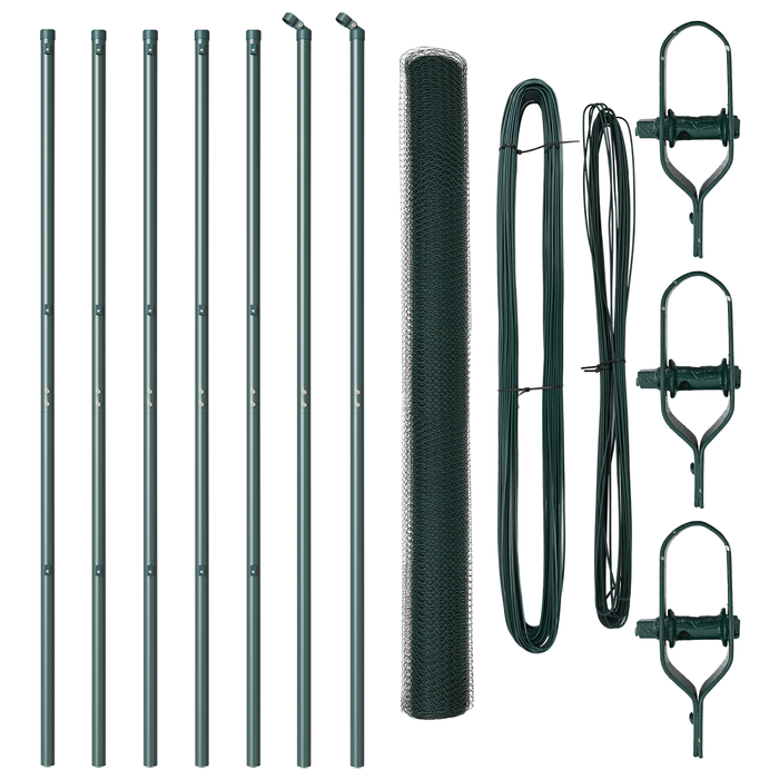 Recinzione Esagonale  Verde 1.5x10 m Acciaio