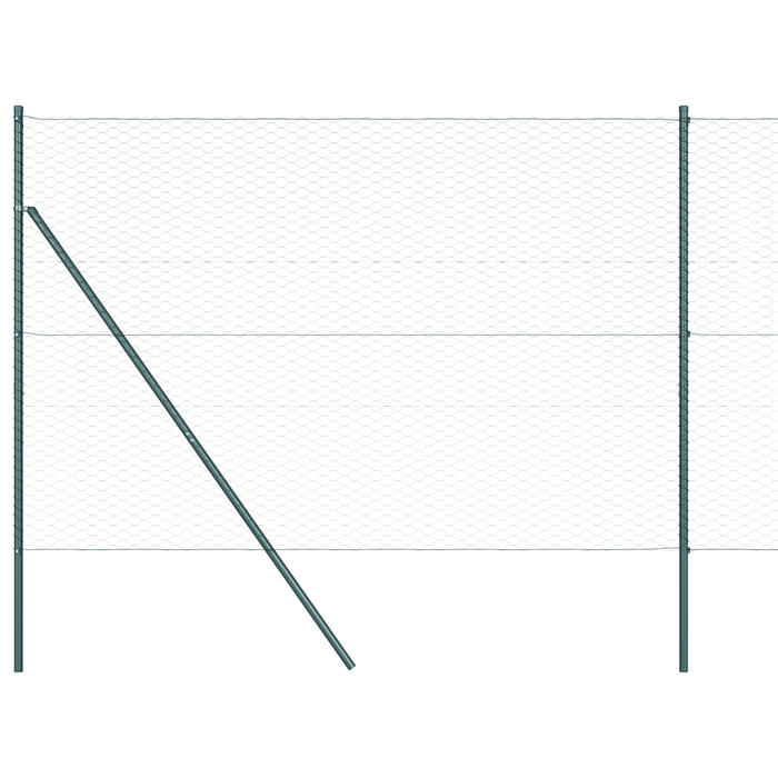 Recinzione Esagonale  Verde 1.5x10 m Acciaio