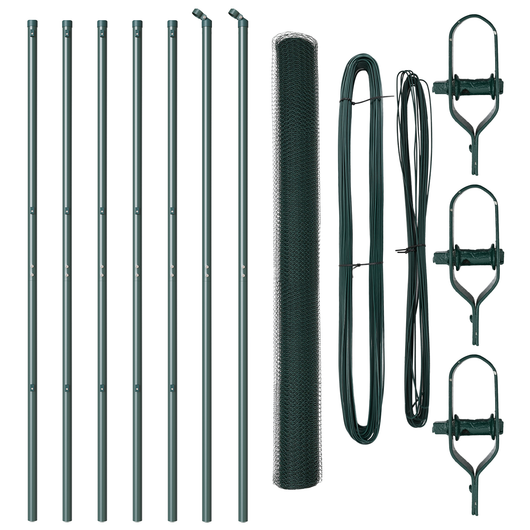 Recinzione Esagonale  Verde 1,6x10 m Acciaio