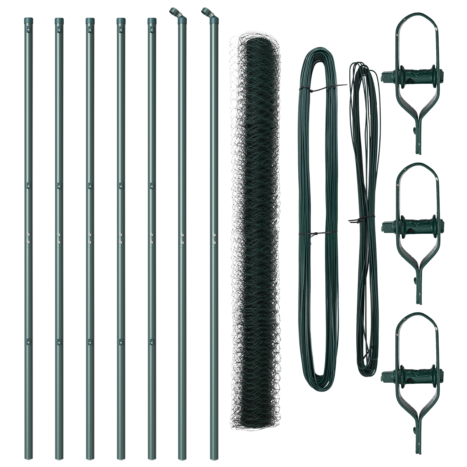 Recinzione Esagonale  Verde 1.6x10 m Acciaio