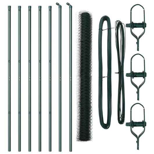 Recinzione Esagonale  Verde 1.6x10 m Acciaio