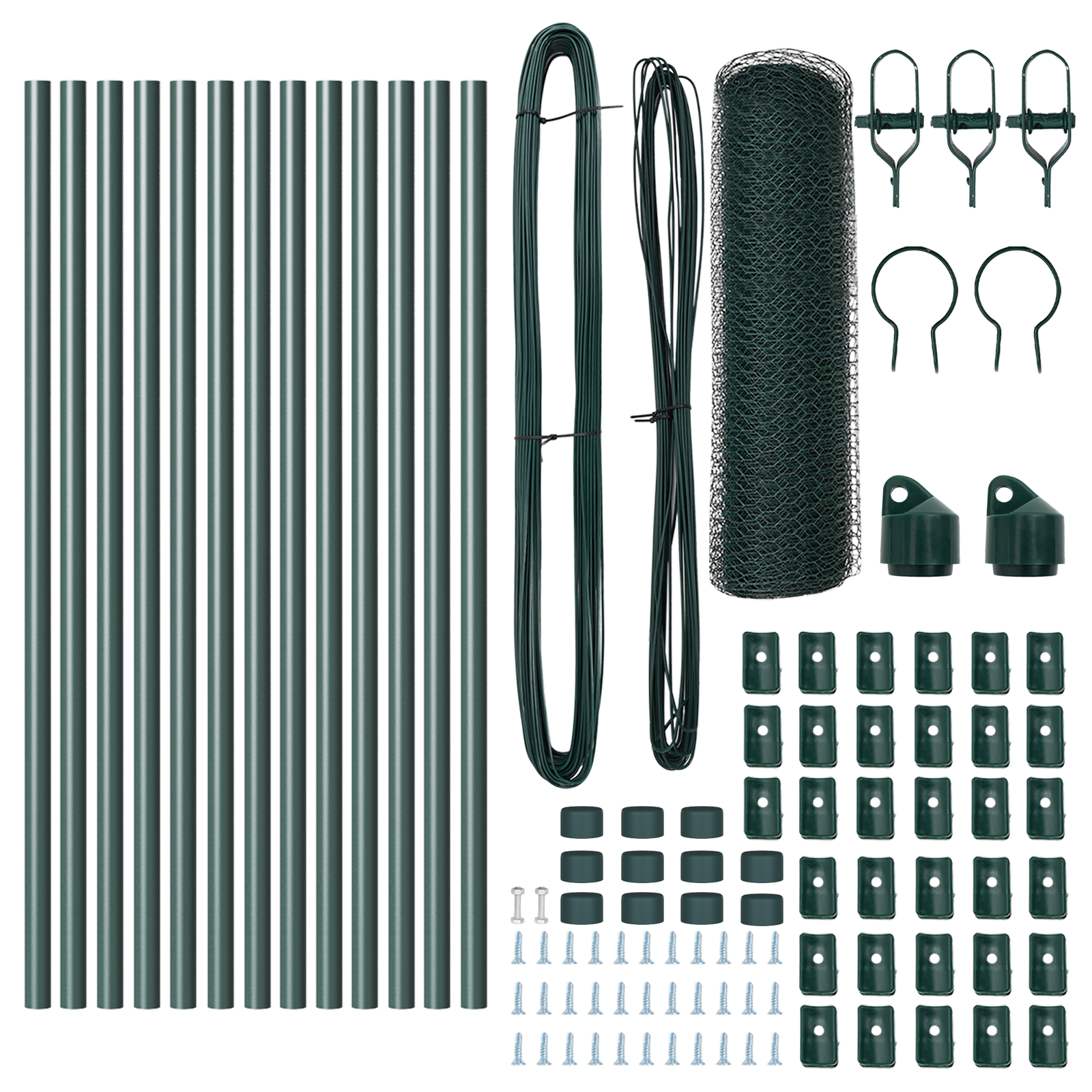 Recinzione Esagonale  Verde 0.4x25 m Acciaio