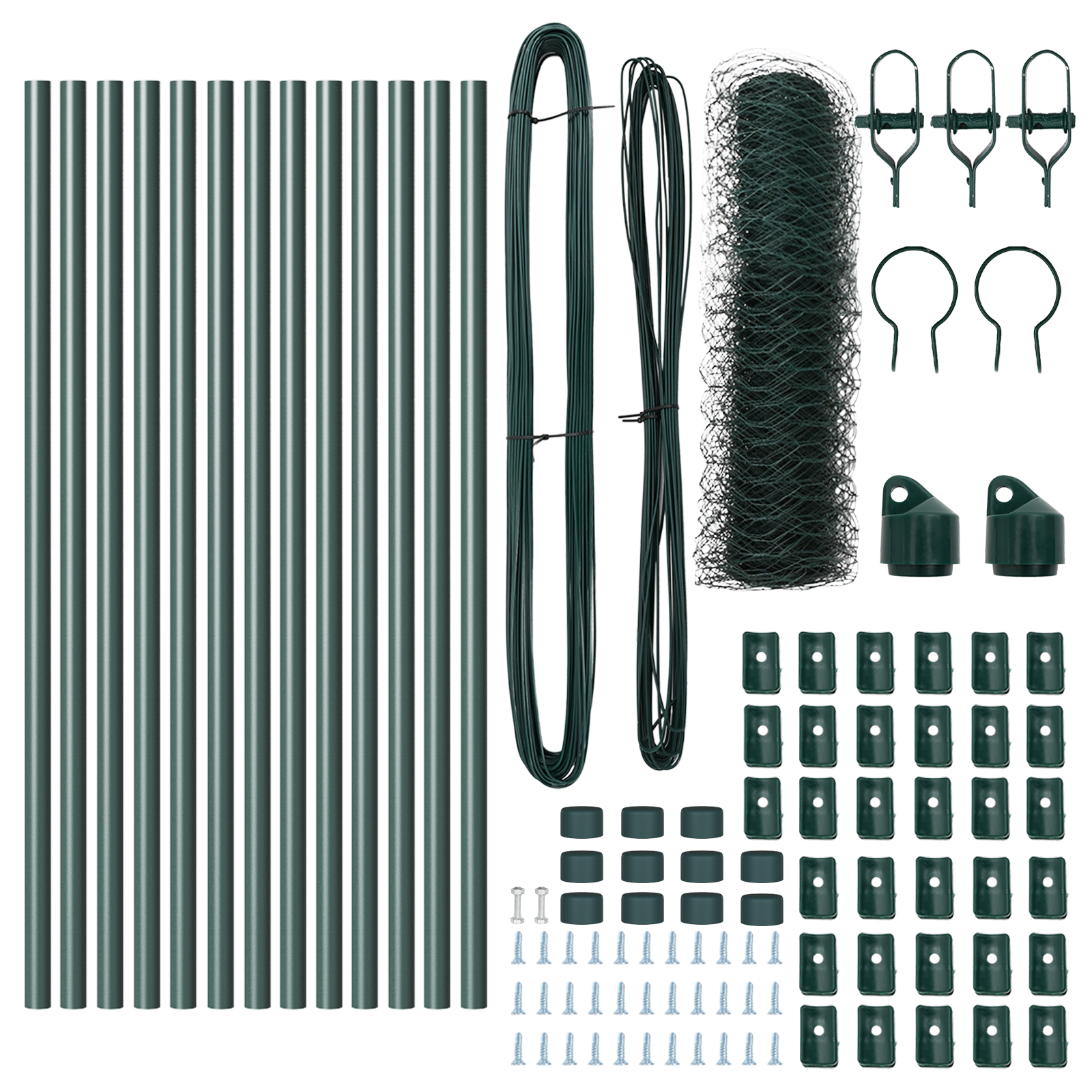 Recinzione Esagonale  Verde 0.4x25 m Acciaio