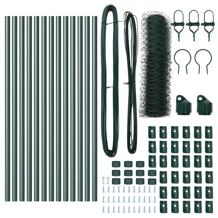 Recinzione Esagonale  Verde 0.8x25 m Acciaio