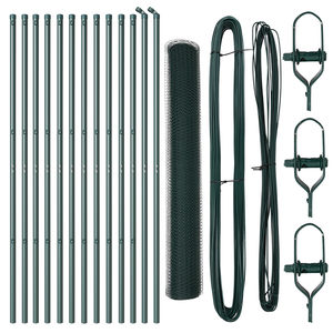 Set di Recinzione Set di 2 Verde foresta Rete metallica 25 x 1 m