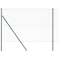 Set di Recinzione Set di 2 Verde Metallo 25 x 1.5 m Durevole