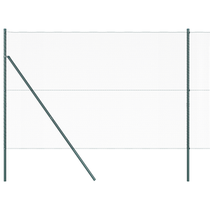 Set di Recinzione Set di 2 Verde Metallo 25 x 1.5 m Durevole