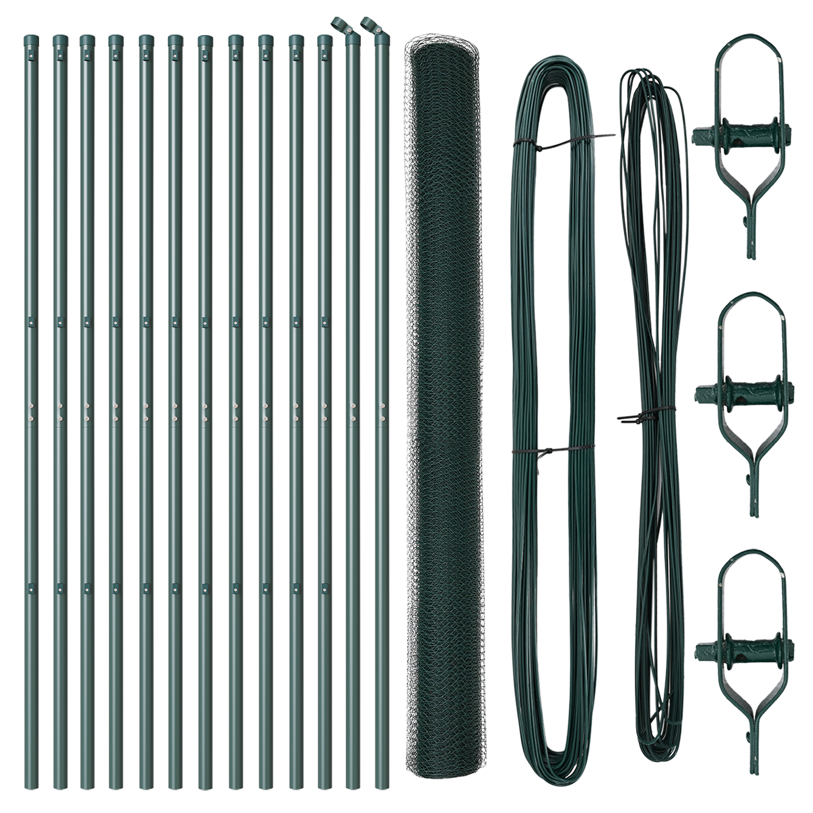 Recinzione Esagonale  Verde 1.6x25 m Acciaio