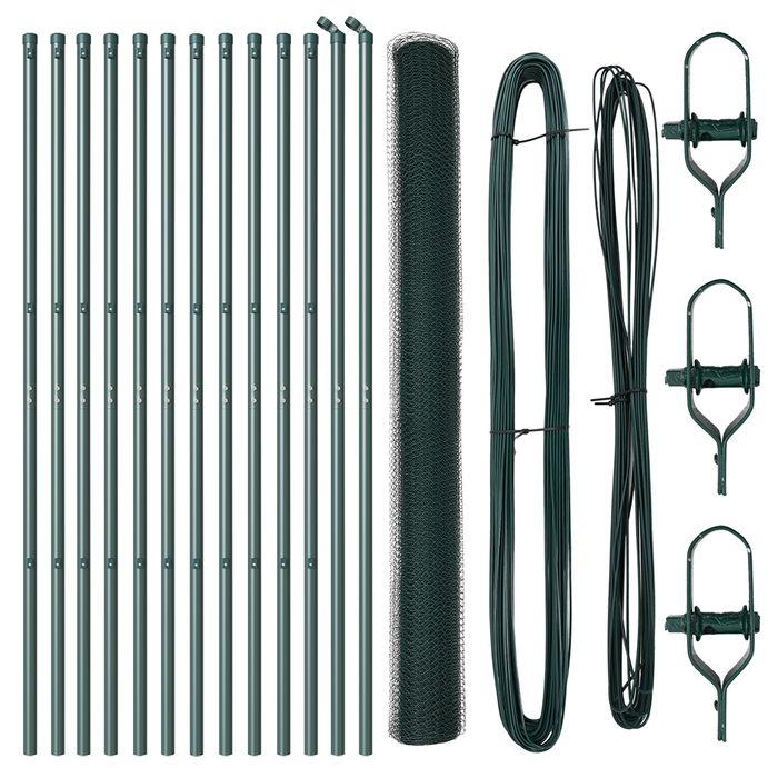 Recinzione Esagonale  Verde 1.6x25 m Acciaio