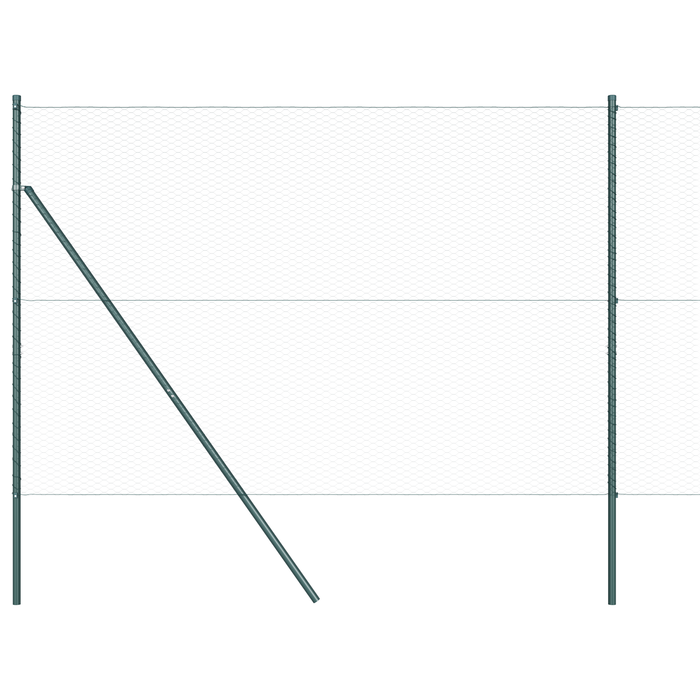 Recinzione Esagonale Verde 1.6x25 m in Acciaio