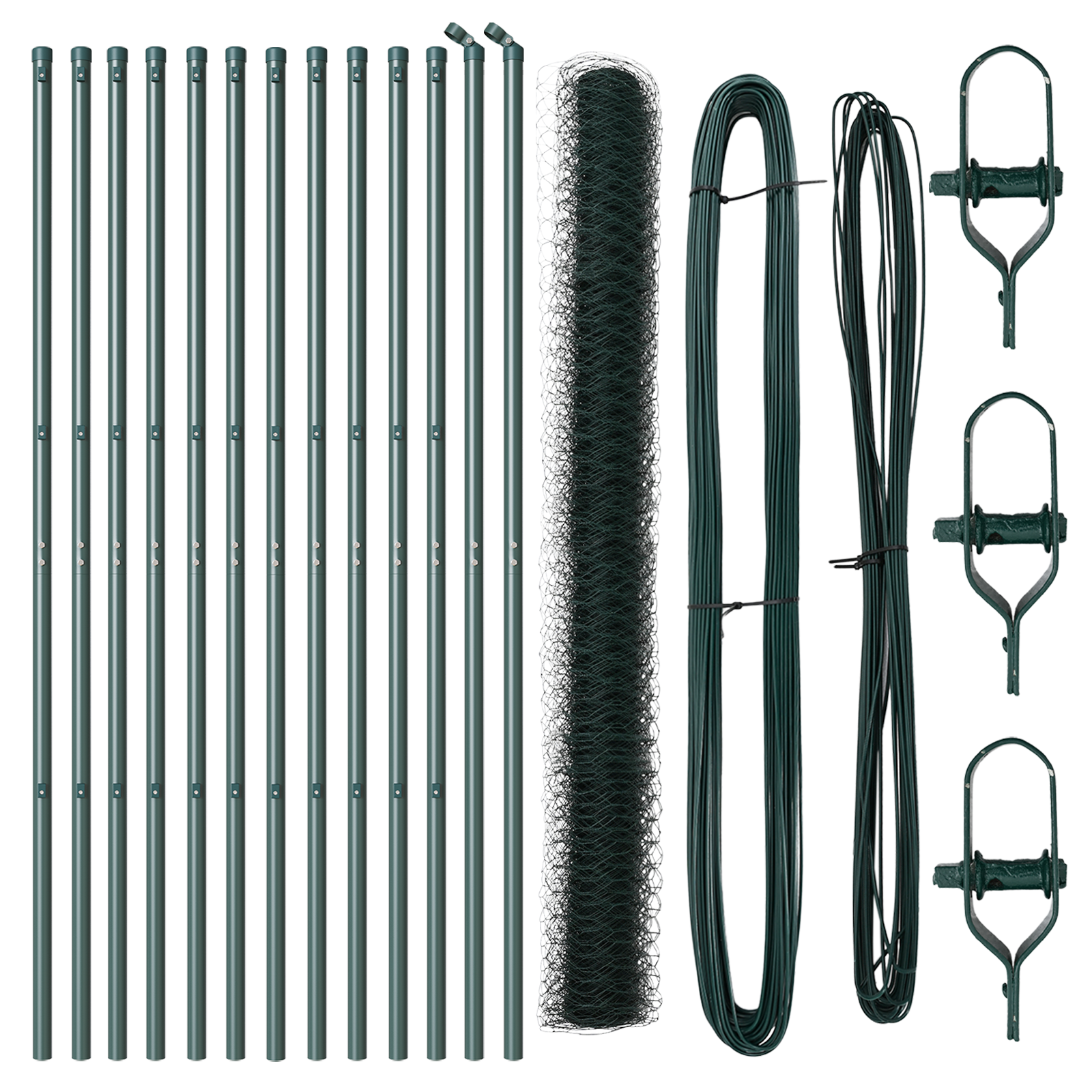 Recinzione Esagonale  Verde 1.6x25 m Acciaio