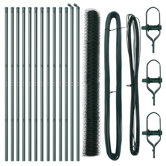 Recinzione Esagonale  Verde 1.6x25 m Acciaio