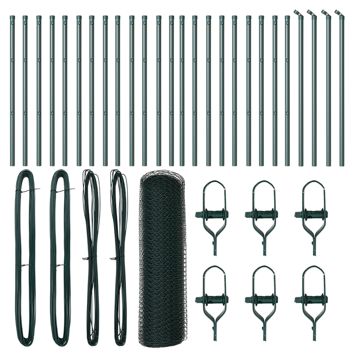 Recinzione Esagonale  Verde 0.5x50 m Acciaio