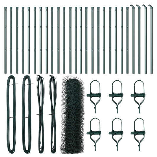 Recinzione Esagonale  Verde 0.6x50 m Acciaio