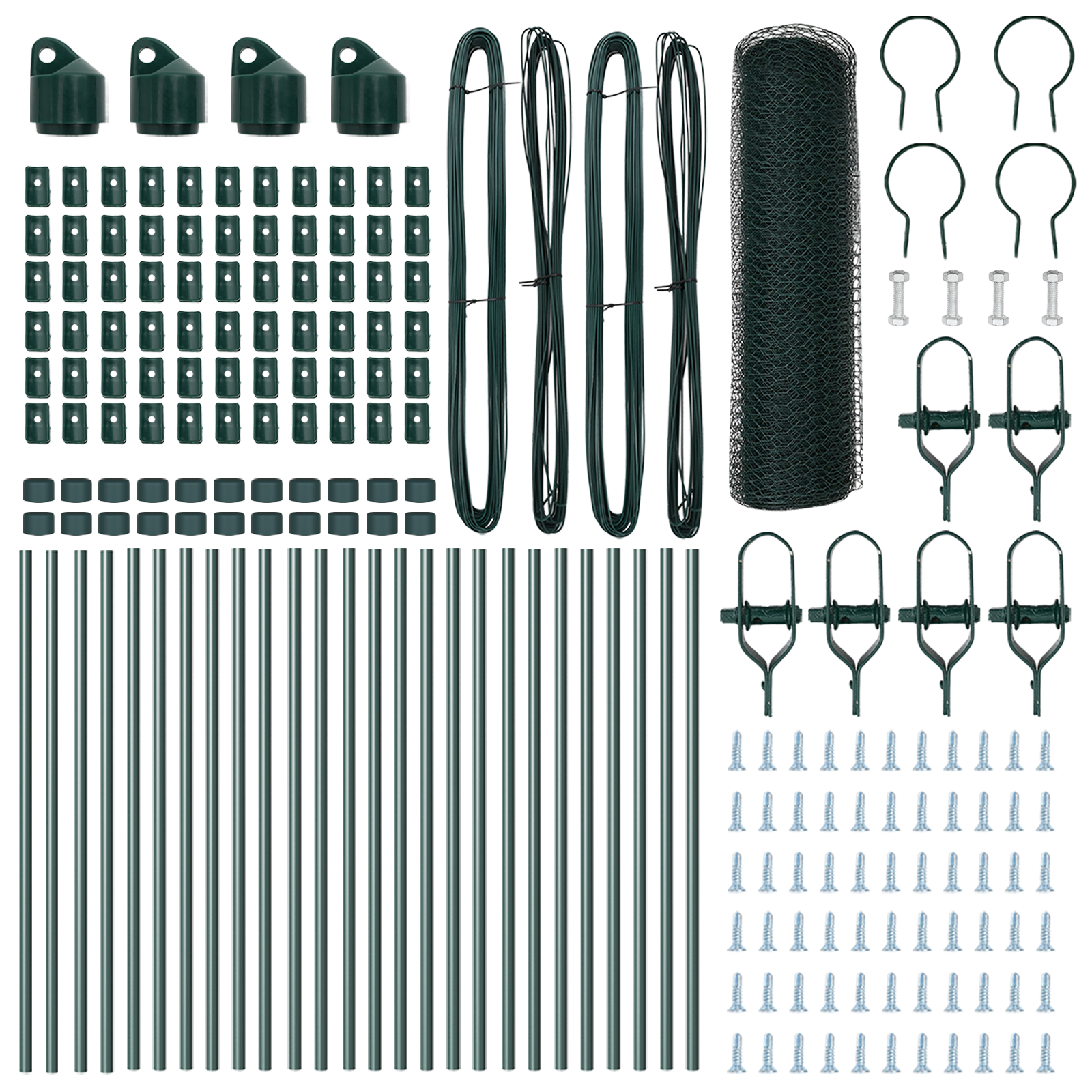 Recinzione Esagonale  Verde 0.8x50 m Acciaio