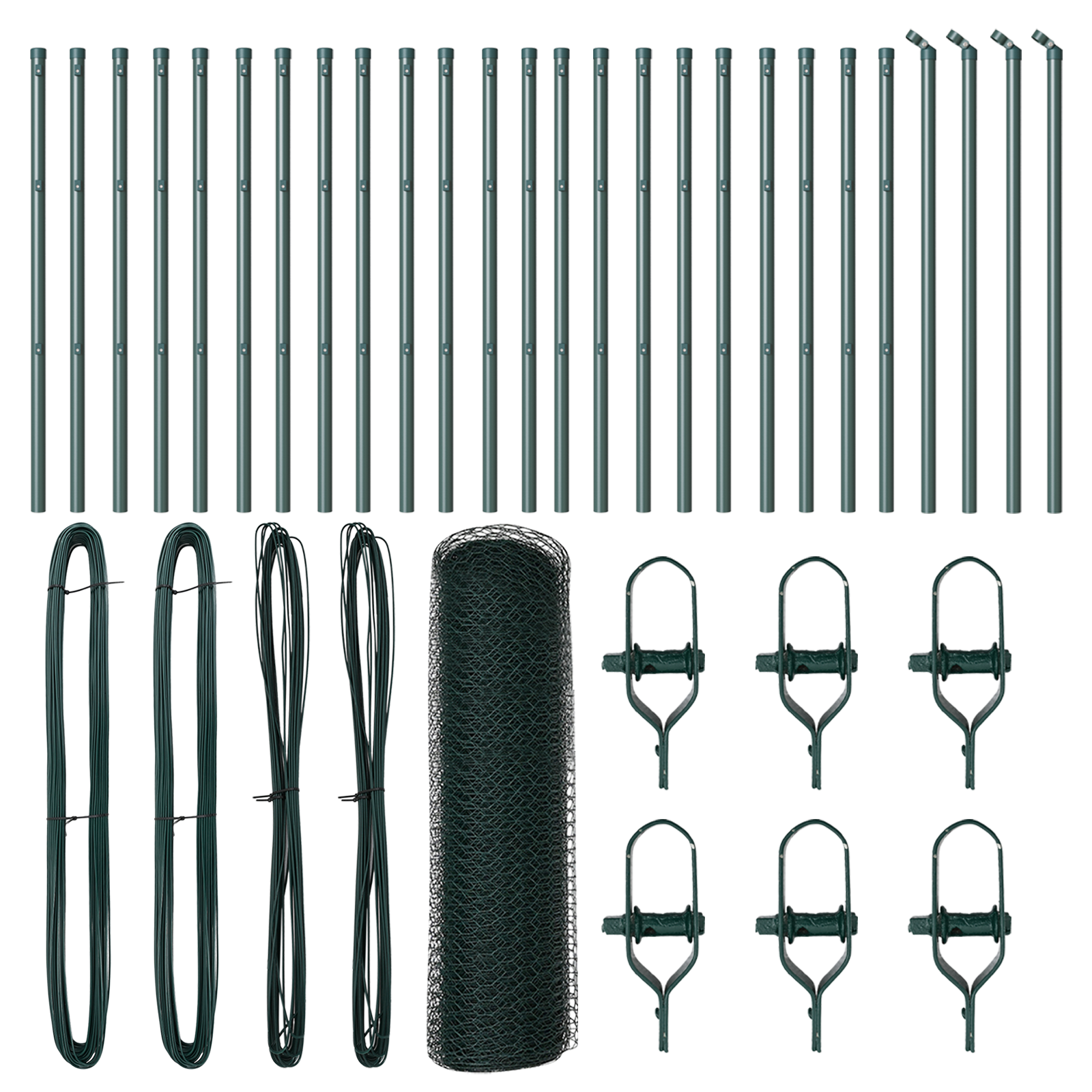 Recinzione Esagonale  Verde 0.8x50 m Acciaio