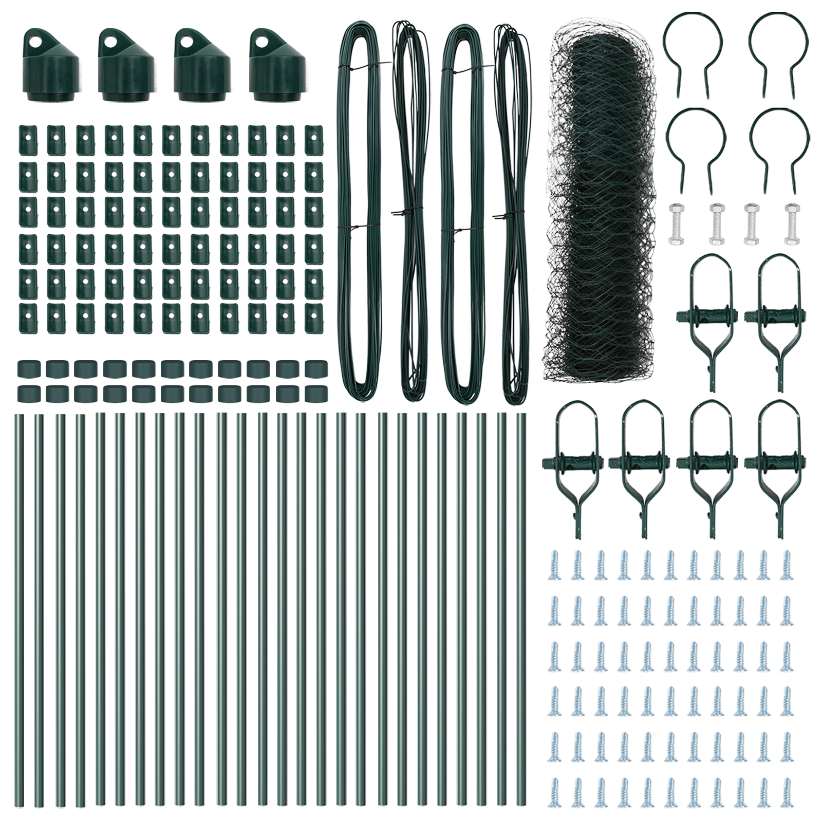 Recinzione Esagonale  Verde 0.8x50 m Acciaio