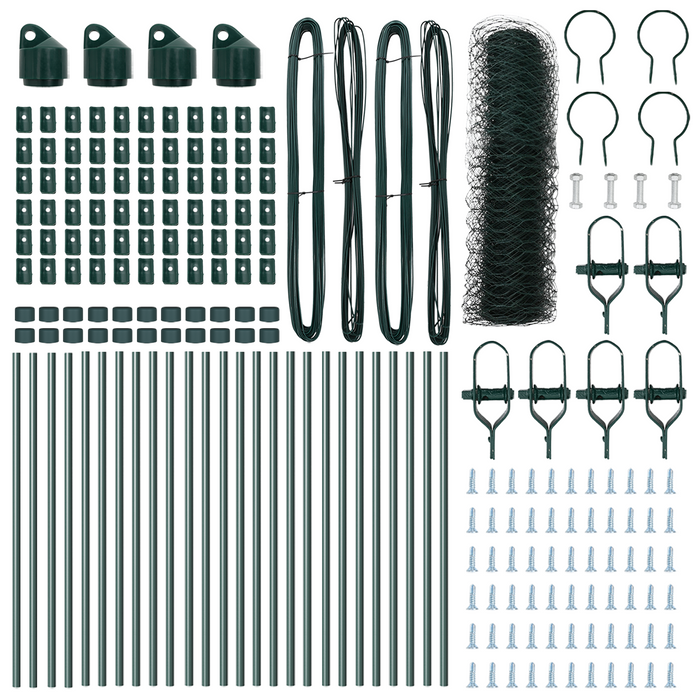Recinzione Esagonale  Verde 0.8x50 m Acciaio