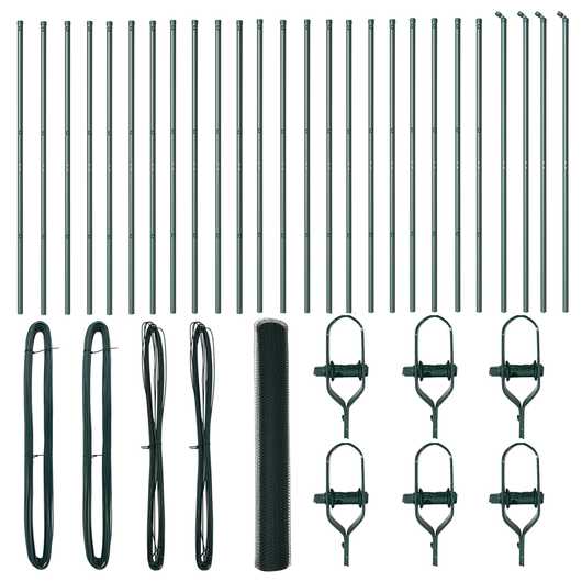 Recinzione esagonale  Verde 1,2x50 m Acciaio