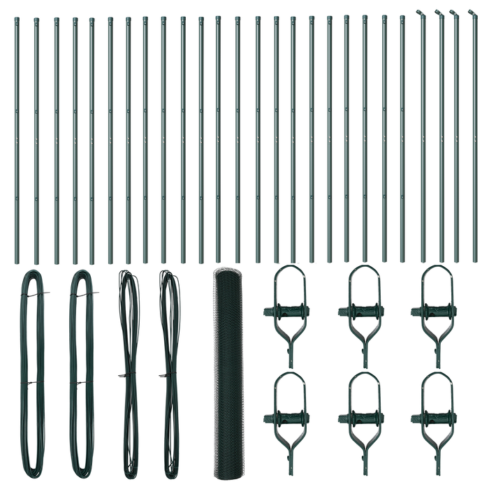 Recinzione esagonale  Verde 1,2x50 m Acciaio