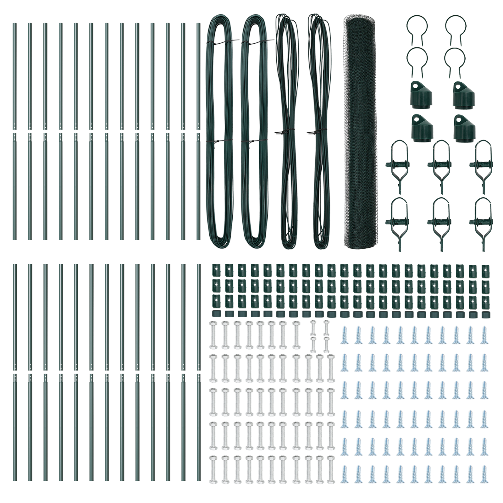 Recinzione Esagonale  Verde 1,2x50 m Acciaio