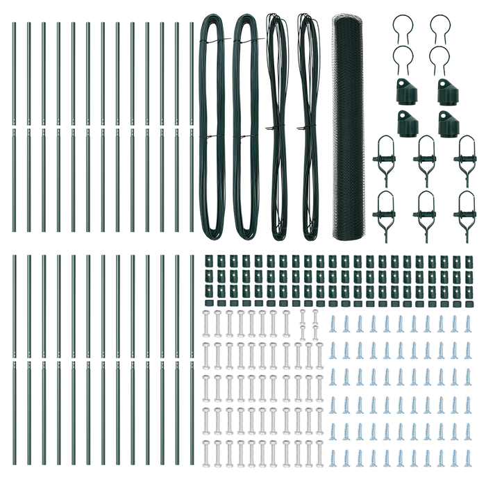 Recinzione Esagonale  Verde 1,2x50 m Acciaio