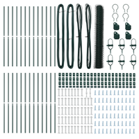 Recinto Esagonale  Verde 1.4x50 m Acciaio