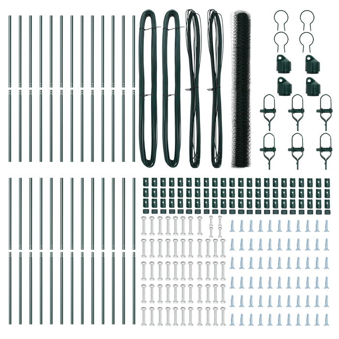 Recinzione Esagonale  Verde 1.6x50 m Acciaio