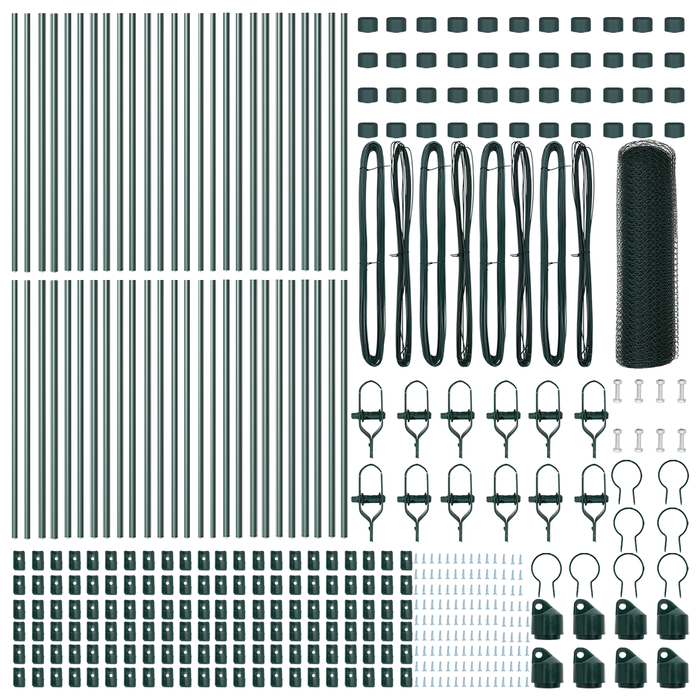 Recinzione esagonale  Verde 0.4x100 m Acciaio