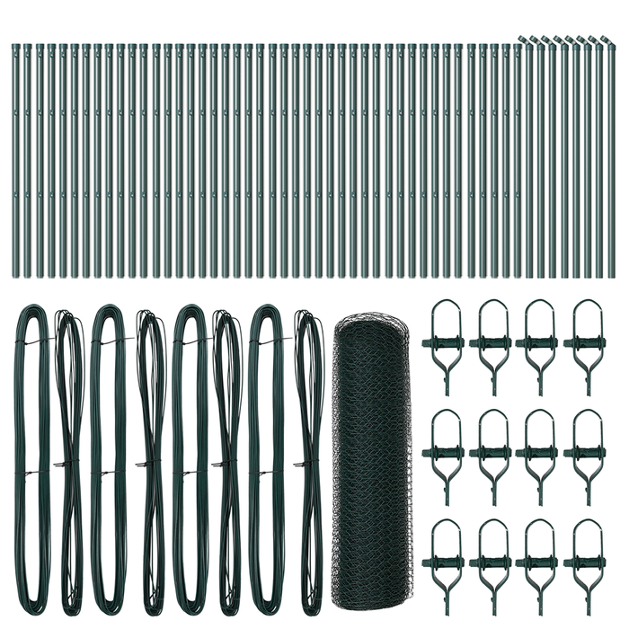 Recinzione Esagonale  Verde 0,5x100 m Acciaio