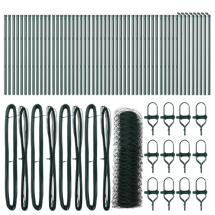 Recinzione Esagonale  Verde 0.6x100 m Acciaio