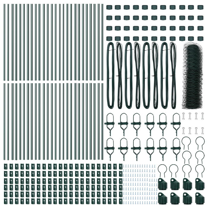 Recinto Esagonale  Verde 0.6x100 m Acciaio