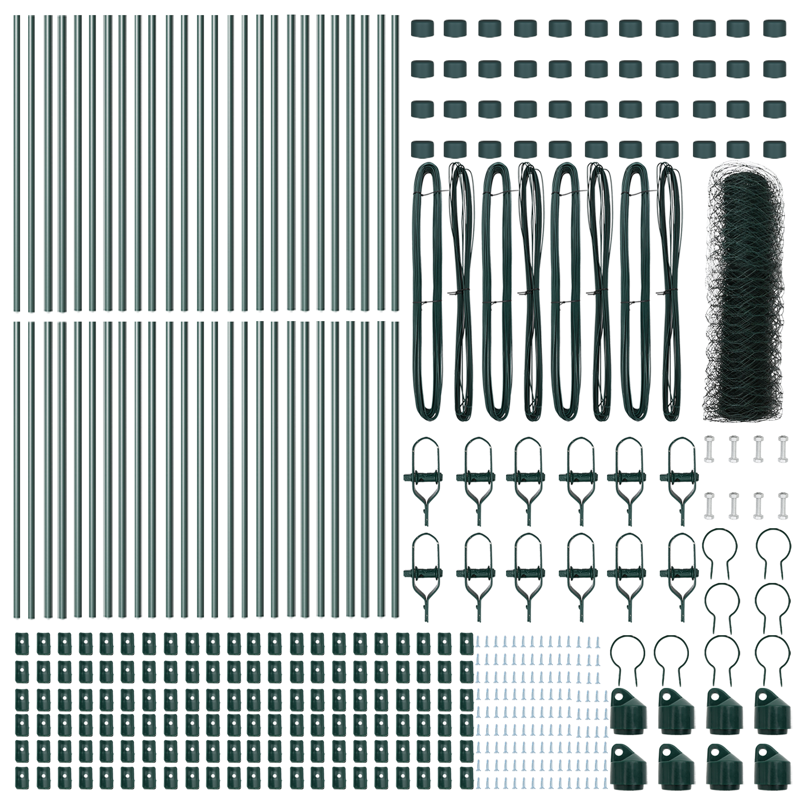 Recinzione Esagonale  Verde 0,8x100 m Acciaio
