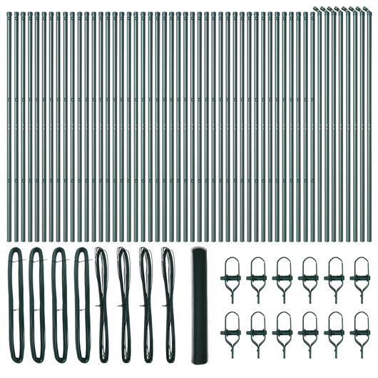 Recinzione esagonale  Verde 1x100 m Acciaio