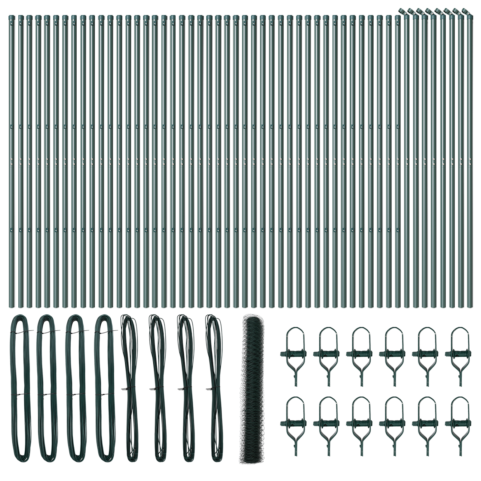 Recinzione Esagonale  Verde 1.4x100 m Acciaio