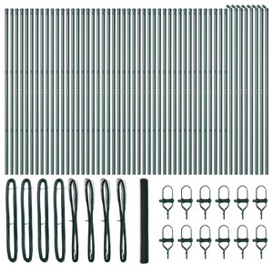 Recinzione Hexagon  Verde 1.5 x 100 m Acciaio