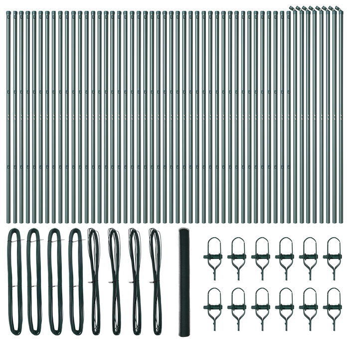 Recinzione Esagonale Verde 1.6x100 m Acciaio