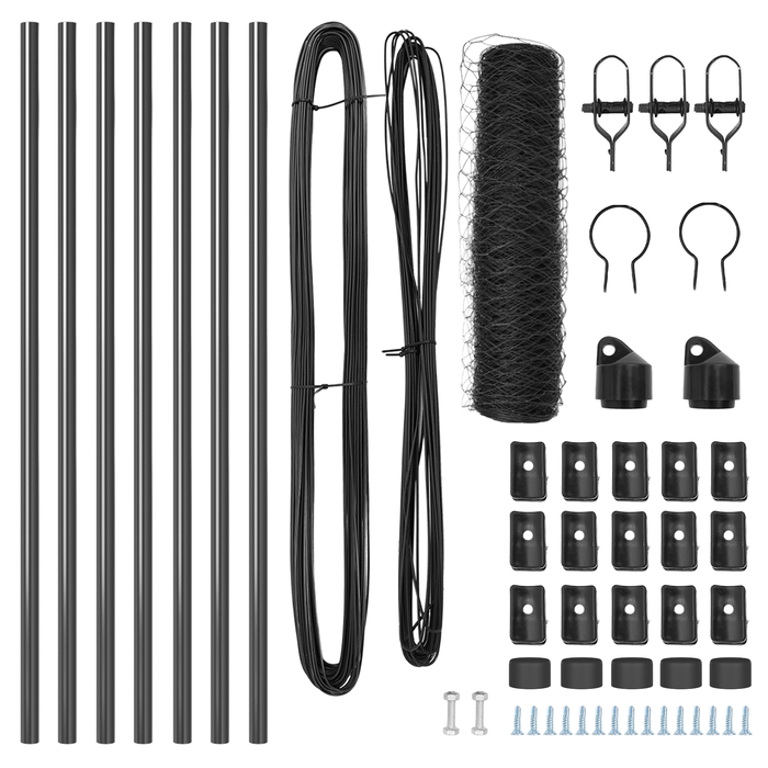 Recinzione Esagonale  Grigia 0.5x10 m Acciaio