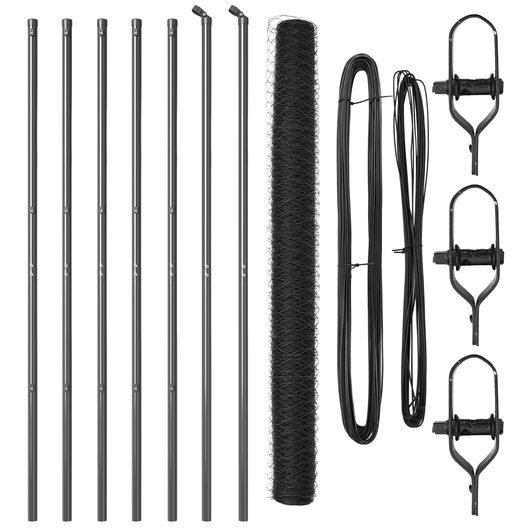 Recinzione esagonale  Grigia 1,6x10 m Acciaio