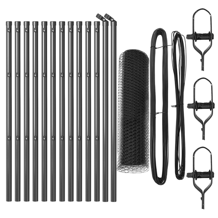 Recinzione Esagonale  Grigio 0.4x25 m Acciaio