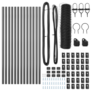 Recinto Esagonale  Grigio 0,4x25 m Acciaio