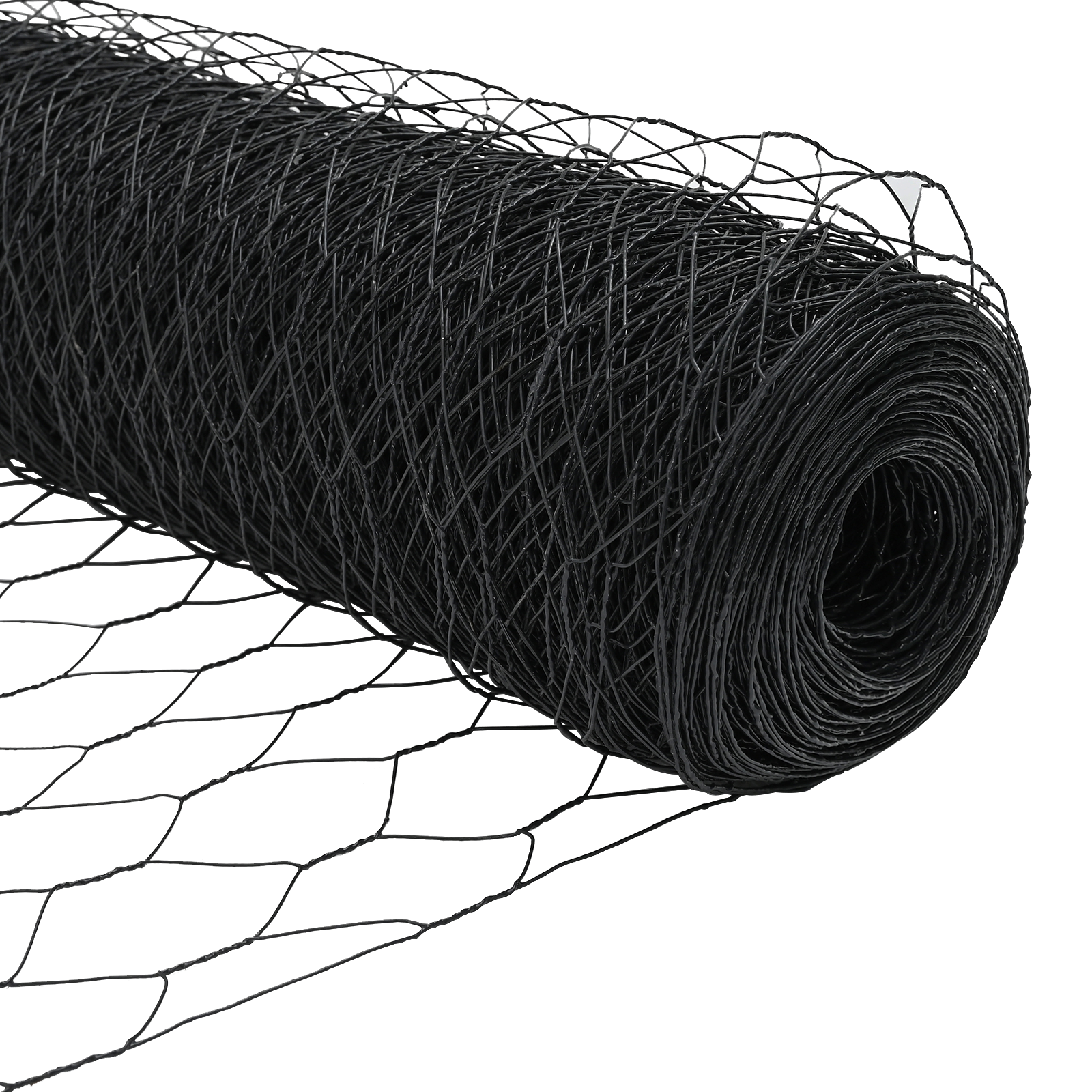 Recinzione Esagonale con 13 Pali Grigio 1x25 m Acciaio Zincato