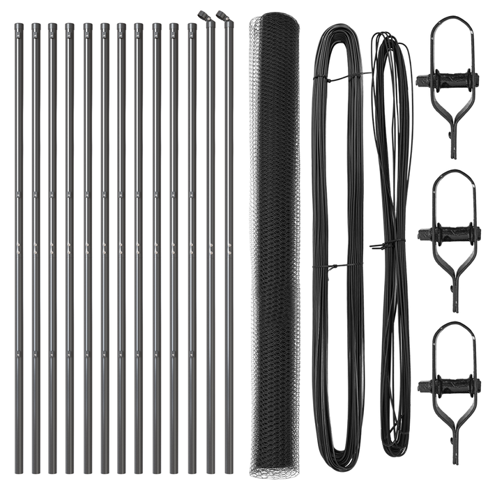 Recinzione Esagonale  Grigio 1,6x25 m Acciaio