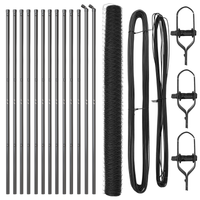 Recinzione Esagonale  Grigia 1,6x25 m Acciaio