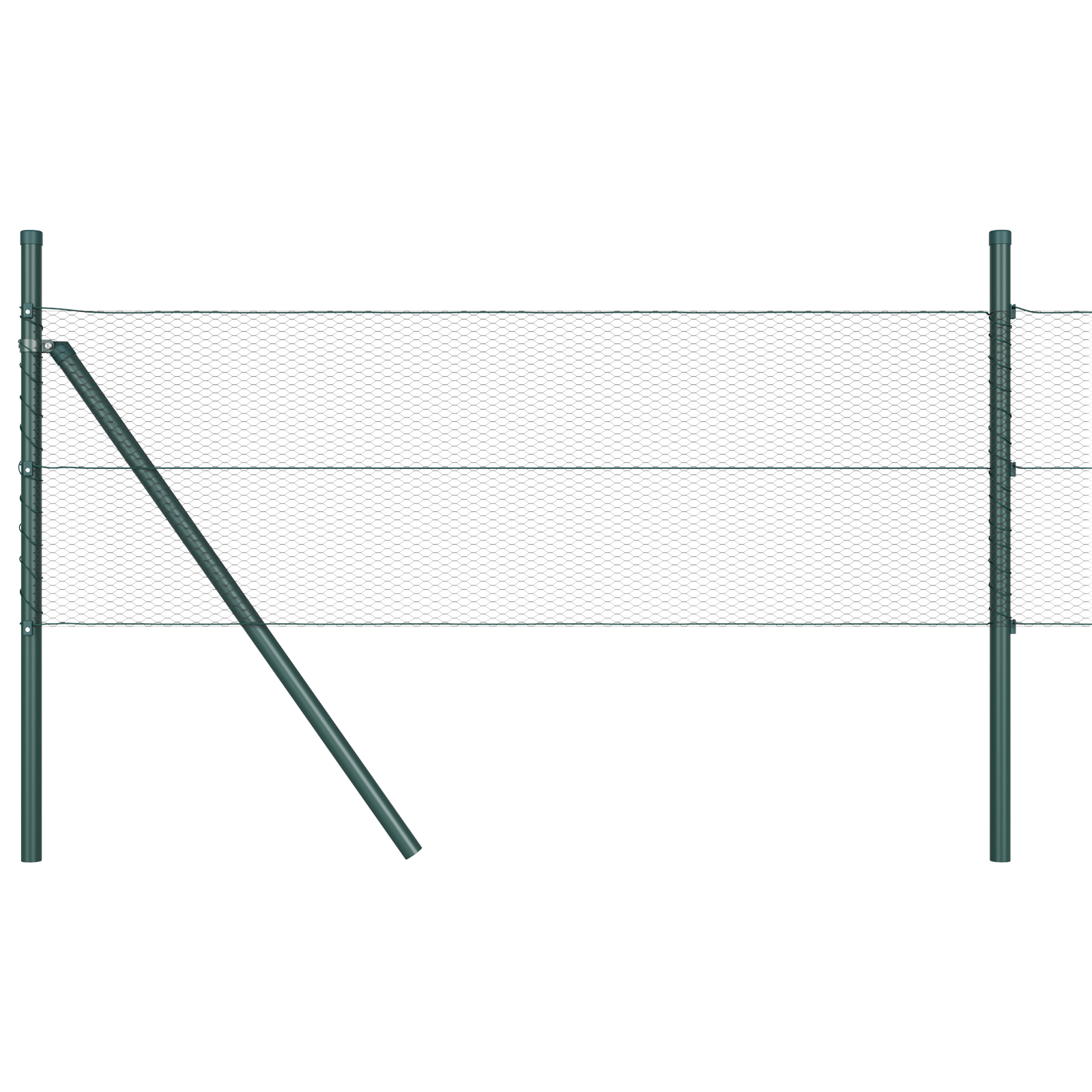 Recinzione Esagonale  Grigia 0,5x50 m Acciaio