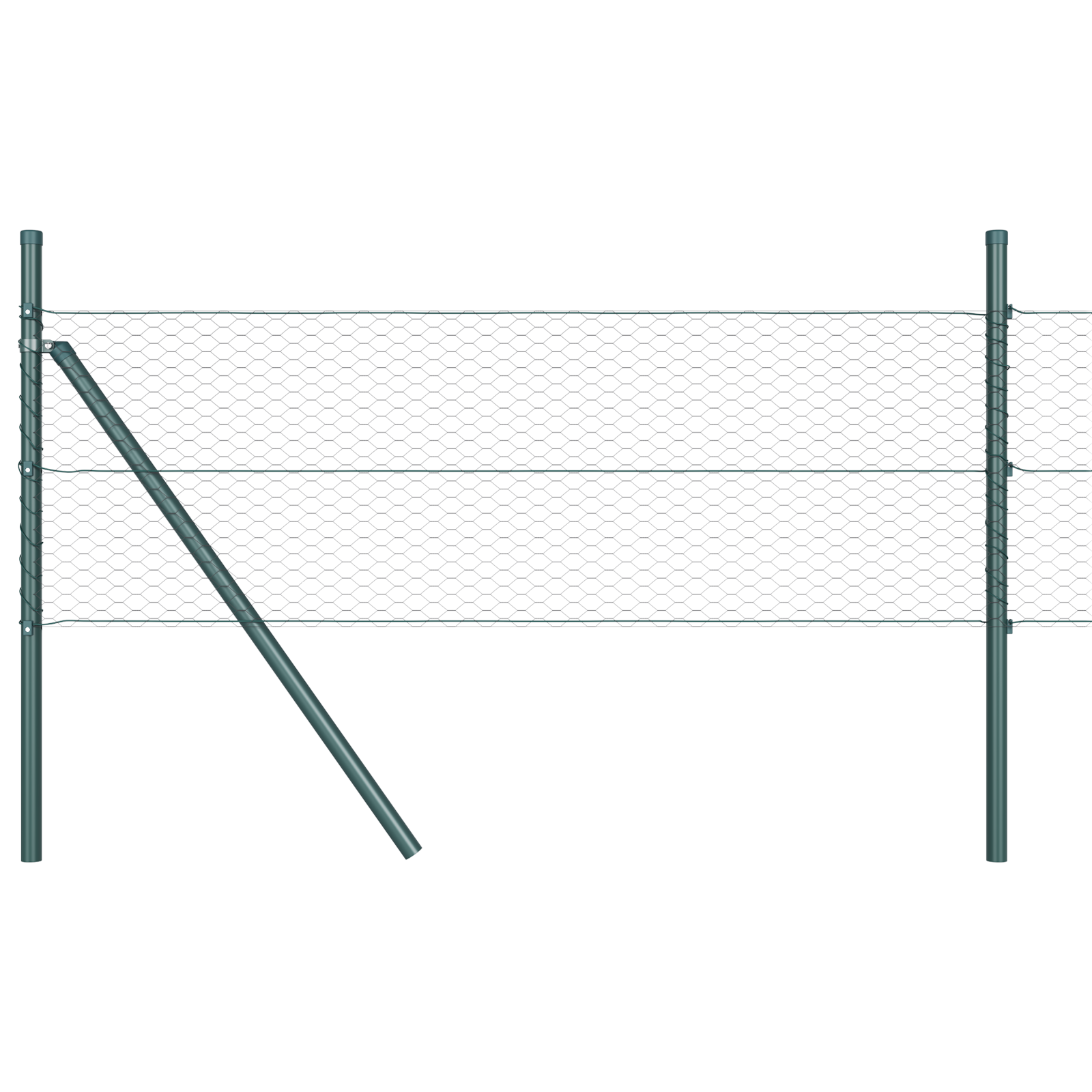 Recinzione Esagonale  Grigia 0,5x50 m Acciaio