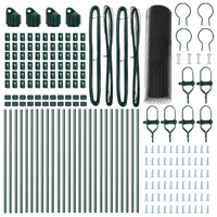 Recinzione Esagonale  Grigia 0,8x50 m Acciaio