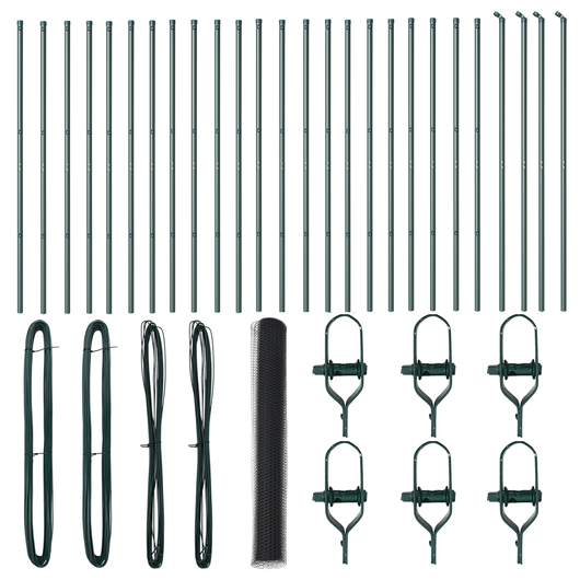 Recinzione Esagonale  Grigia 1x50 m Acciaio